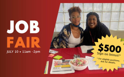 Join Us for our Job Fair on July 10th