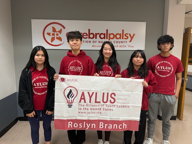 AYLUS (Alliance of Youth Leaders in the US)  Roslyn Chapter –  Always Helping!